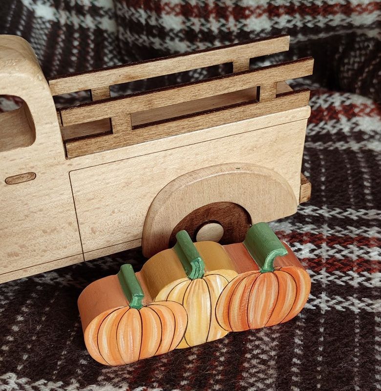 Décoration citrouille pour benne Truck de saison