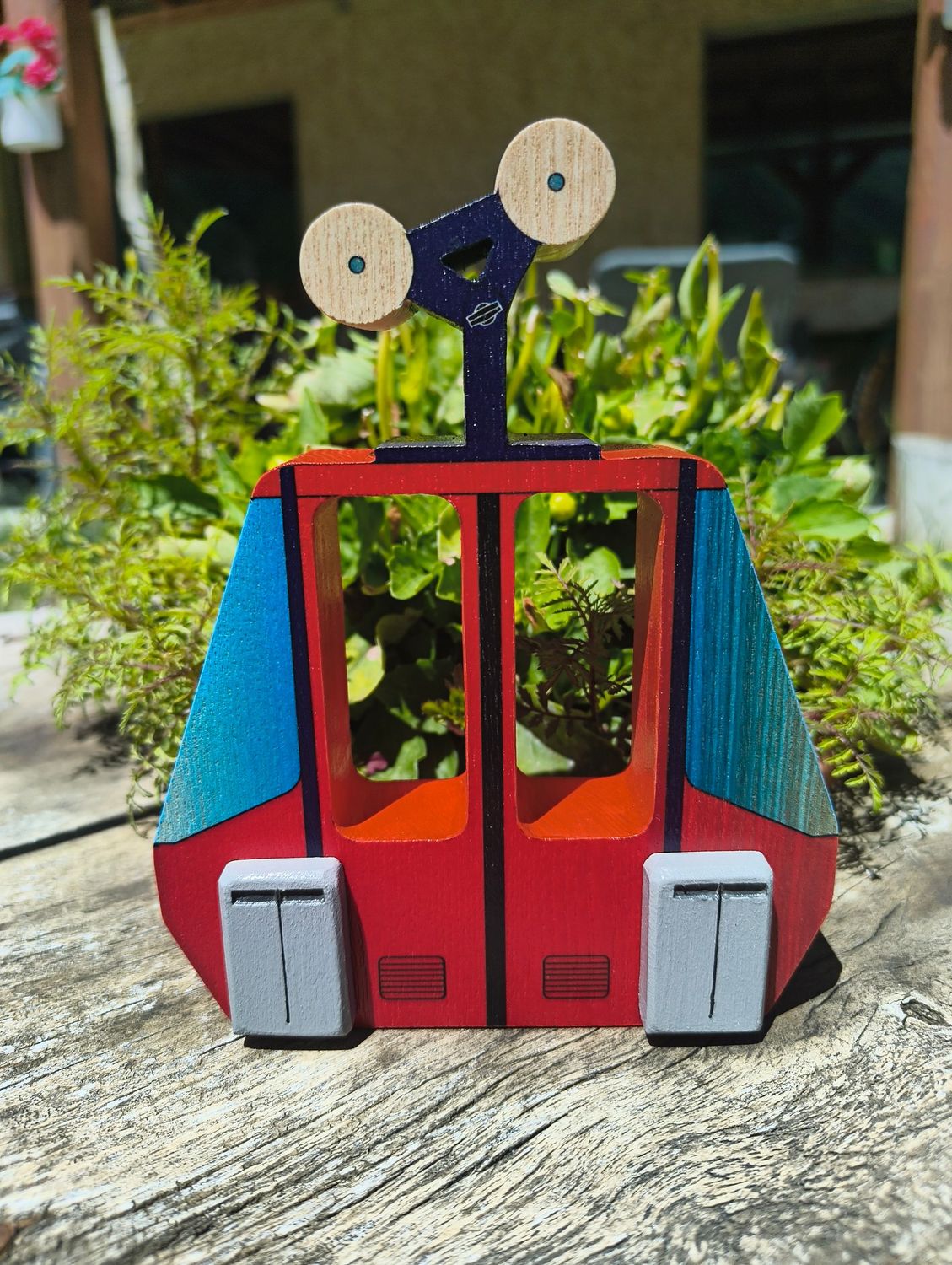 Cabine de la Grave, la Meije, Couleur: 01 Rouge, Taille: Petite taille 12.5 cm x 16 cm