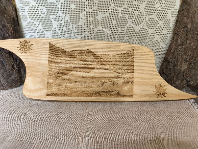 Planche de présentation lac et brebis