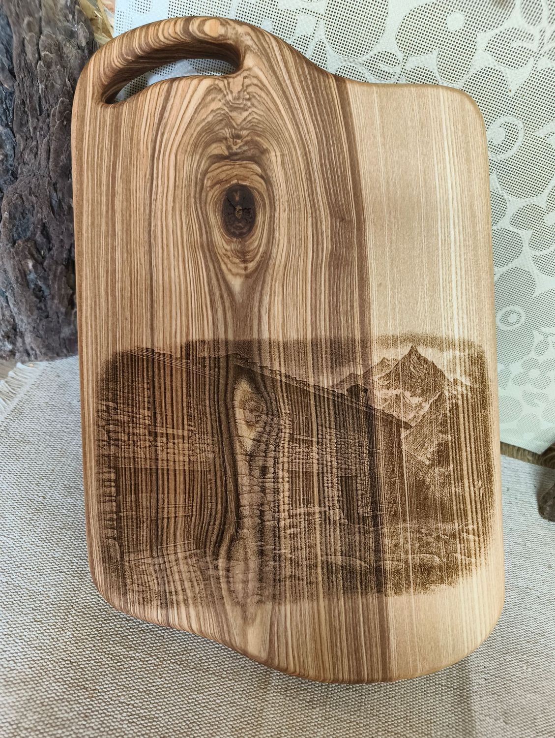 planche à découper thème Maison montagne planche à découper thème Maison montagne