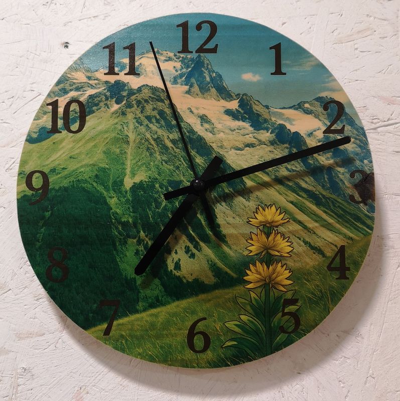 Horloge paysage de la Meije