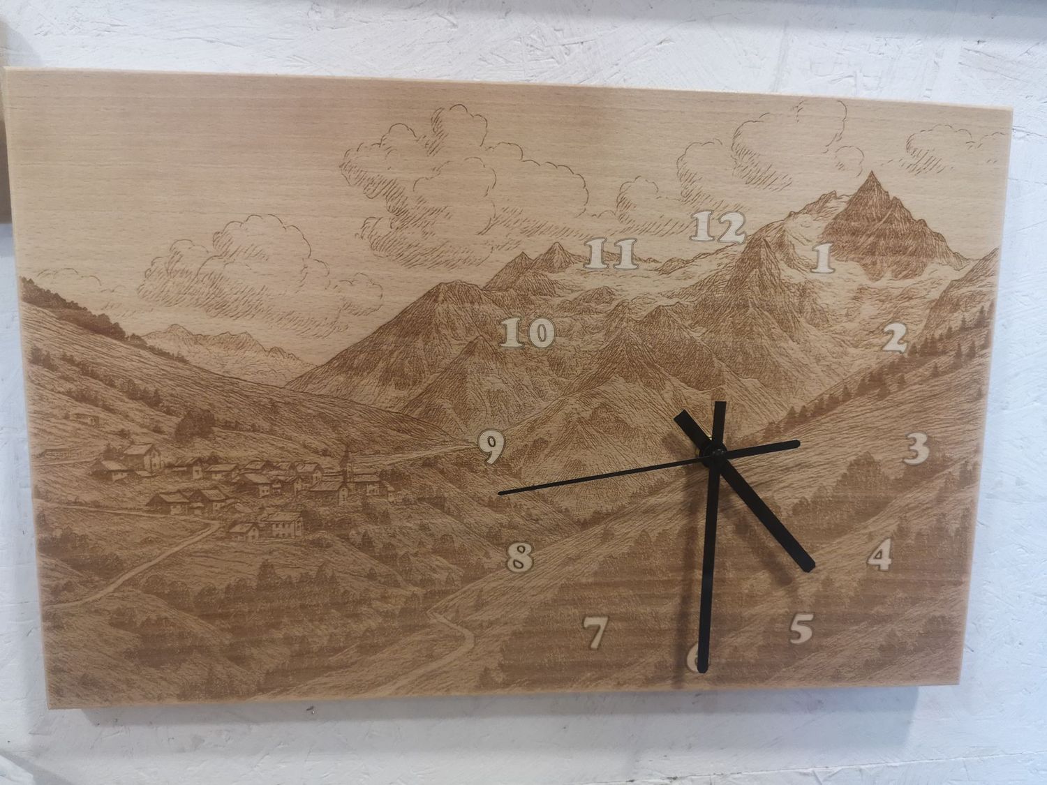 Horloge "Le Chazelet" gravé