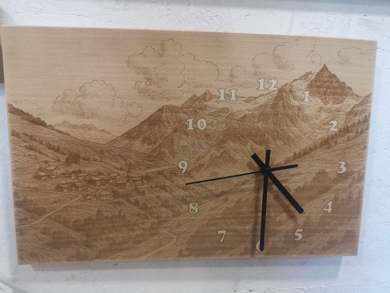 Horloge Horloge "Le Chazelet" gravé