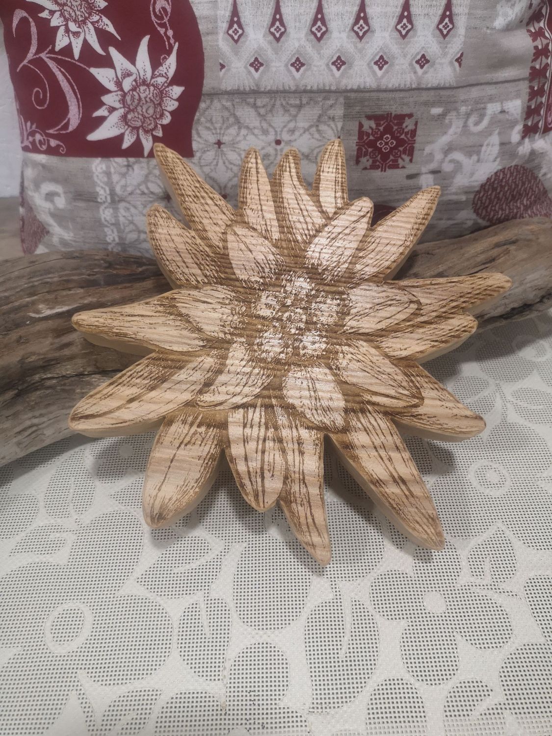 Dessous de plat fleurs Dessous de plat fleurs, Choix de la fleur: Edelweiss