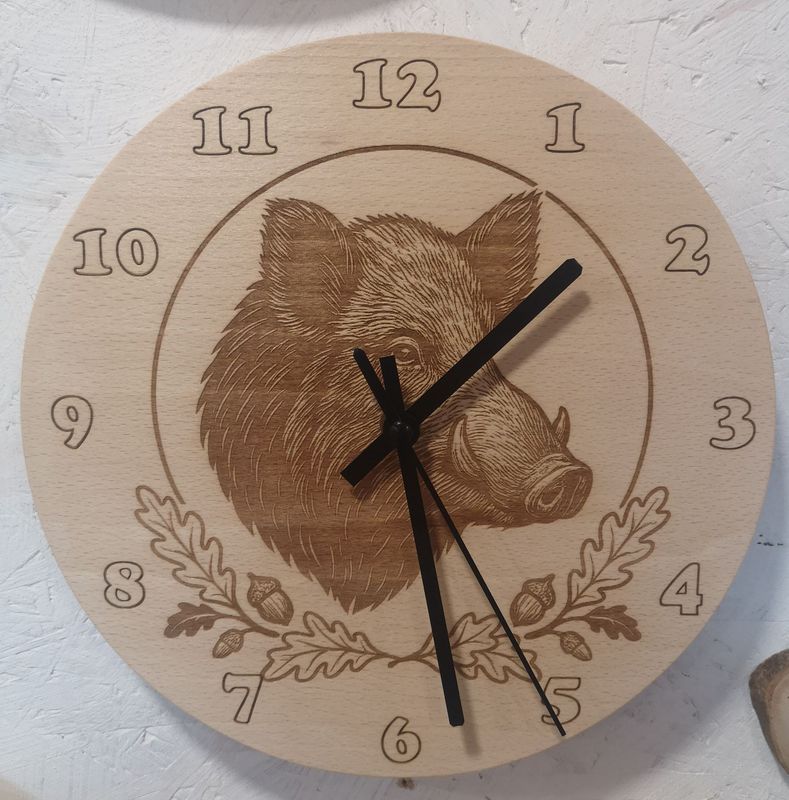 Horloge Sanglier Horloge Sanglier