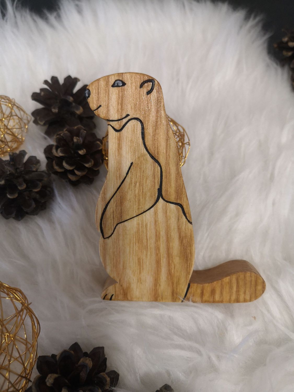 Marmotte debout, Taille: Grand