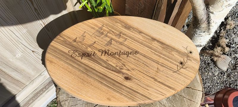 Planche esprit montagne ovale