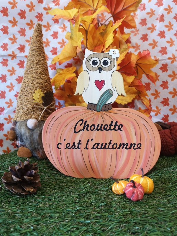 Citrouille Chouette c'est l'automne