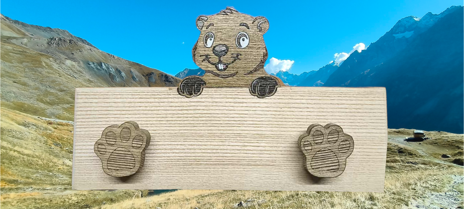 Porte manteaux Marmotte
