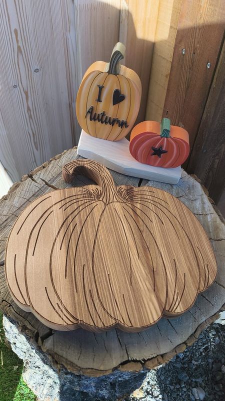 Planche à découper  citrouille 1.5 cm d'épaisseur