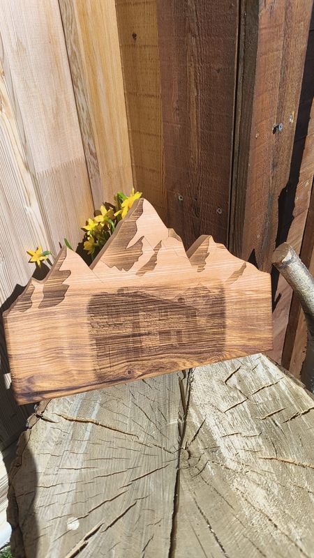 Planche à découper montagne