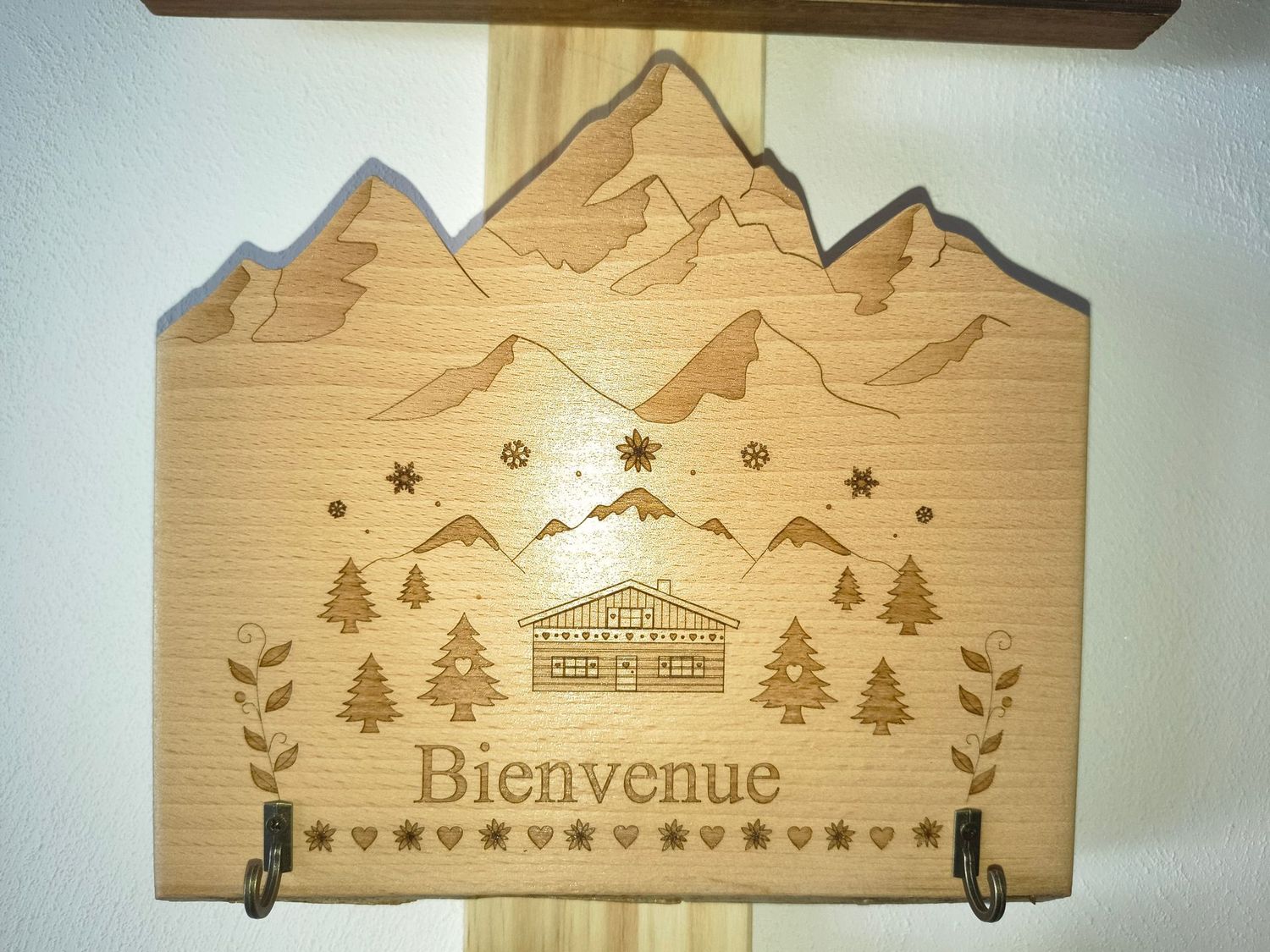 Accroche clefs ou torchons "Bienvenue"