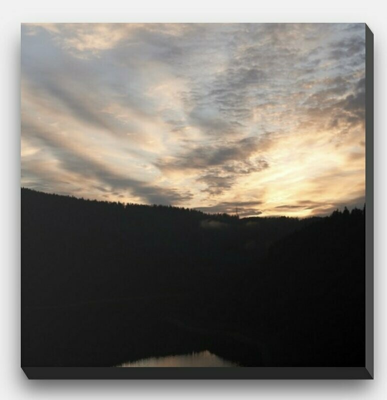 Sonnenuntergang Stausee