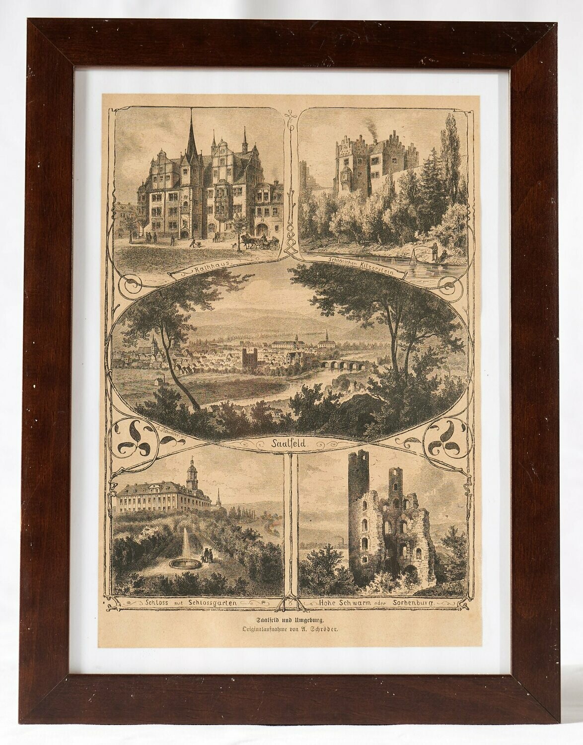 Saalfeld u. Umgebung  b/h 27x35 cm
