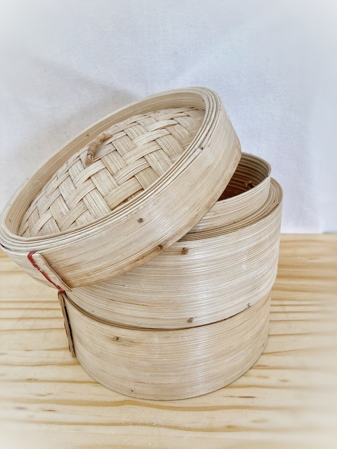 Two-Tier Bamboo Steamer