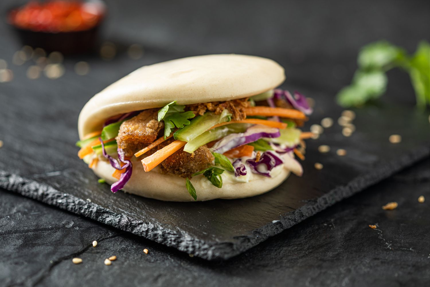 Korean Chicken Bao bun