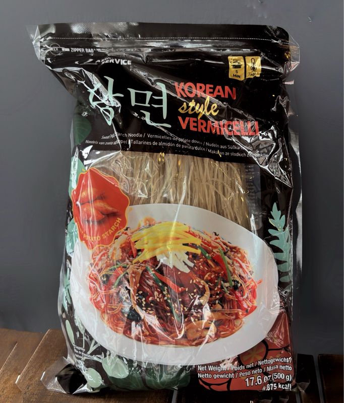 Korean Style Vermicelli (Sweet Potato Glass Noodles)