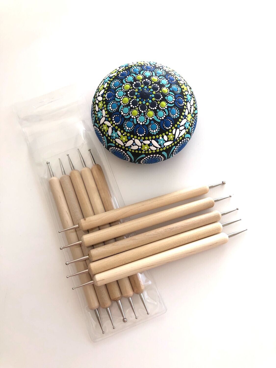 Punktierungs-Werkzeug Mandala-Steine Acrylmalerei Steinmalerei Steinkunst Dotting-Tool Dot-Mandala Malerei Punktierung Nailart Bildhauerei