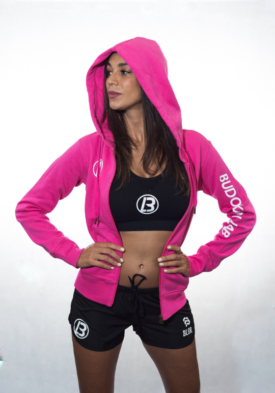 Felpa cappuccio con zip