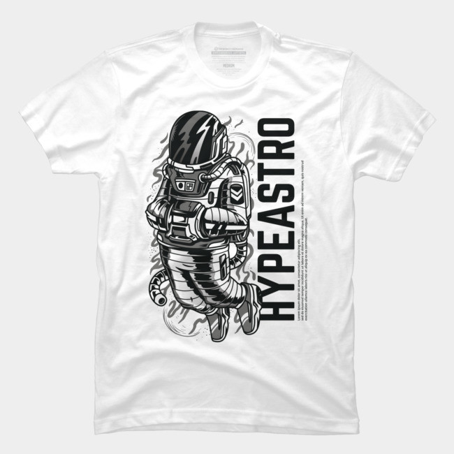 Astronaut on Space Duty Half Sleeves T-shirt