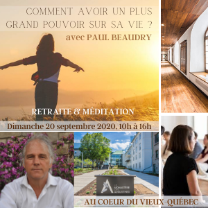 ​RETRAITE & MÉDITATION, à Québec à l'hôtel du Monastère des Augustines, Dimanche date à venirbientôt 2021 de 10h à 16h | thème à venir