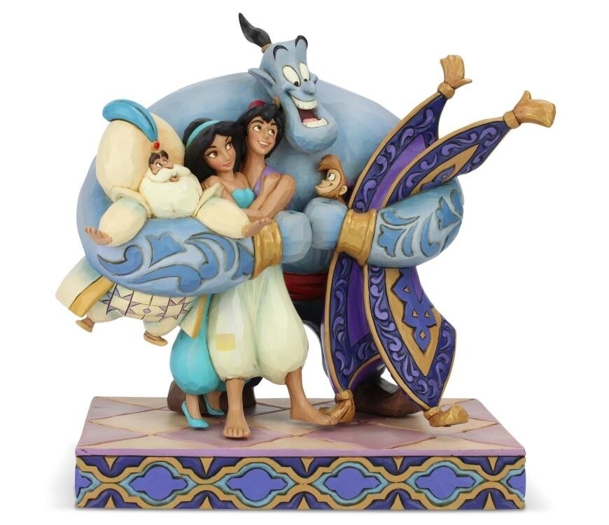 (PO) Enesco - Aladdin Disney Traditions Group Hug (Jim Shore)

