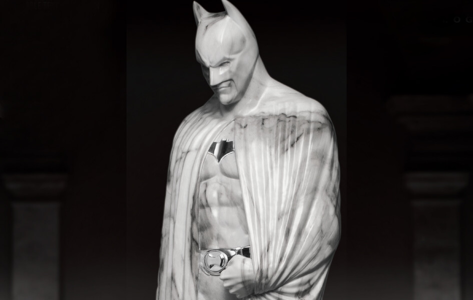 (PO) Beast Kingdom - The Dark Knight Rises (Memorial Statue with Marble Texture)