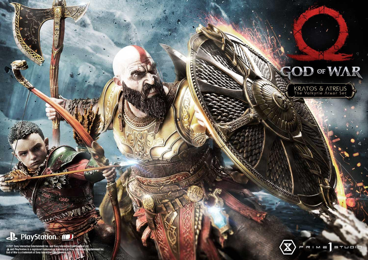 (PO) Prime 1 - Kratos & Atreus The Valkyrie Armor Set (Deluxe Version)