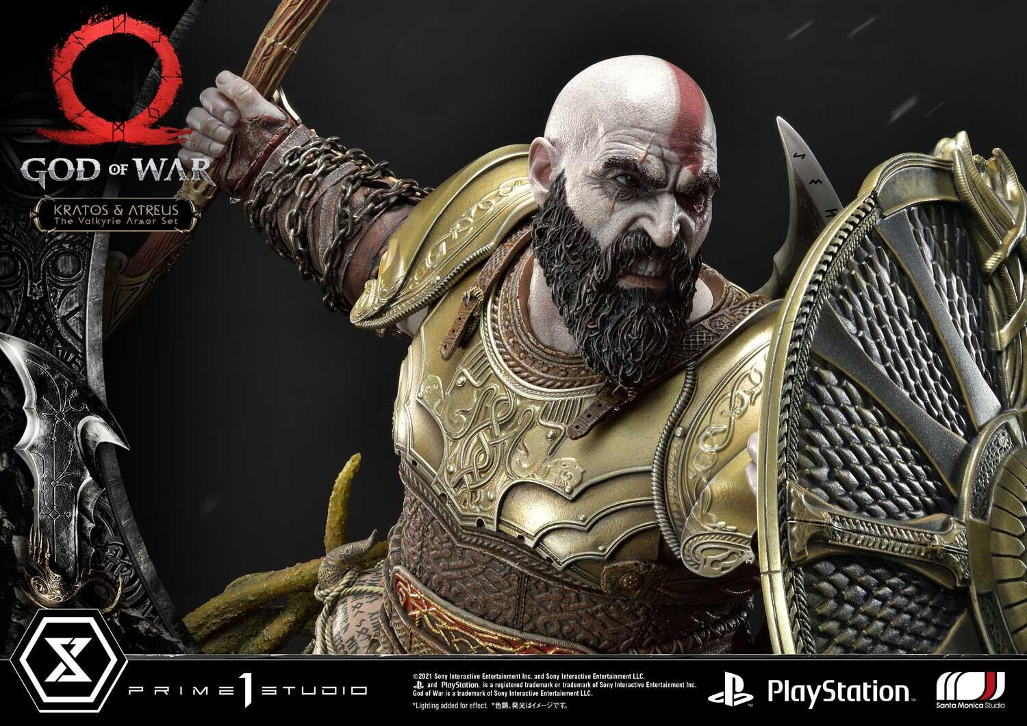 (PO) Prime 1 - Kratos & Atreus The Valkyrie Armor Set (Regular Version)