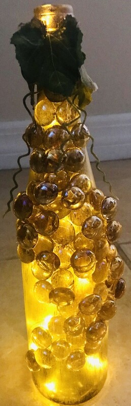 Decorative Upcycled Wine Bottle