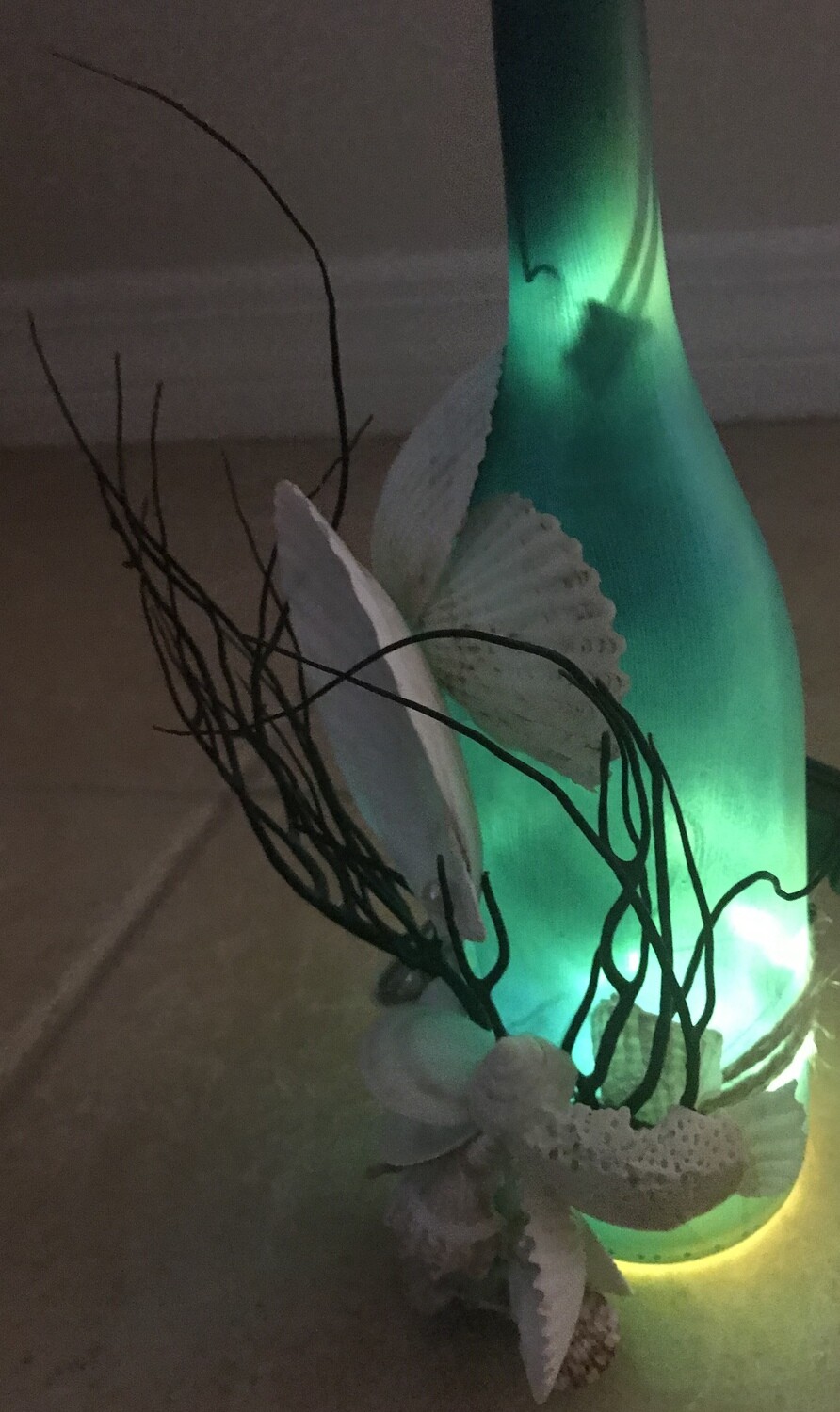 Decorative Upcycled Wine Bottle