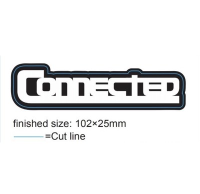 "CONNECTED" Vinyl Sticker - 4"