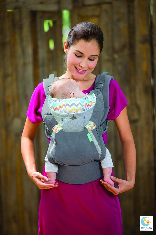 Cangurera Con Capucha de Osito Unisex Diseño Ergonómico (3 Meses a 4 Años)