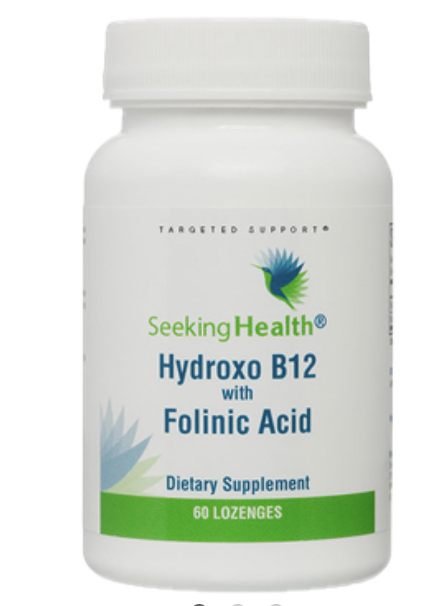 Vitamin B12 (as hydroxocobalamin and folinic)
 60 loz