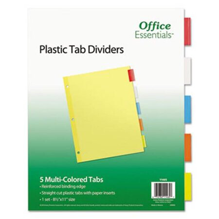 Dividers Index 5 tabs Color [AVE 11465]