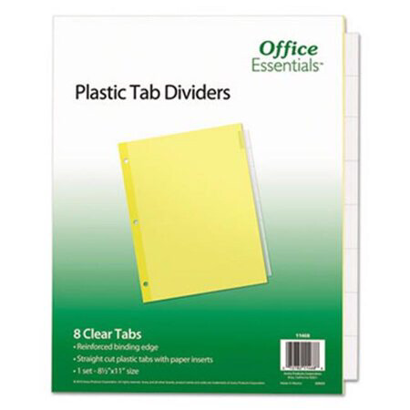 Dividers 8 Tabs/Clear (AVE 11468)
