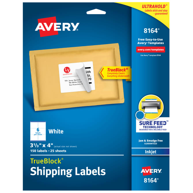 Labels/Shipping 3-1/3 InkJet (AVE 8164)