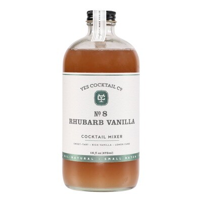 Yes Cocktail Co - Rhubarb Vanilla Cocktail Mixer