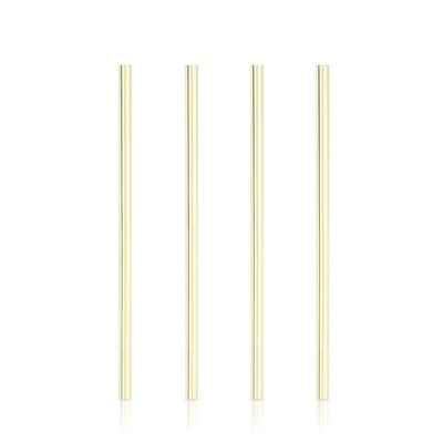 Straw - Wide Gold Plated Cocktail Straw