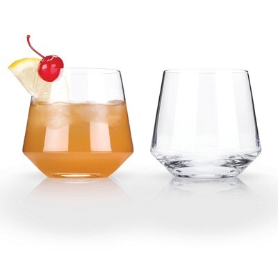 Viski - Raye Crystal Cocktail Tumblers (Set of 2) by Viski