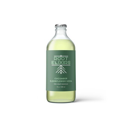 Root Elixirs - Root Elixirs Sparkling Cucumber Elderflower Cocktail Mixer