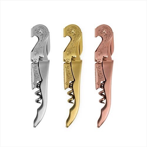 Twine - Chateau: Assorted Satin Metals Stamped Corkscrews by Twine