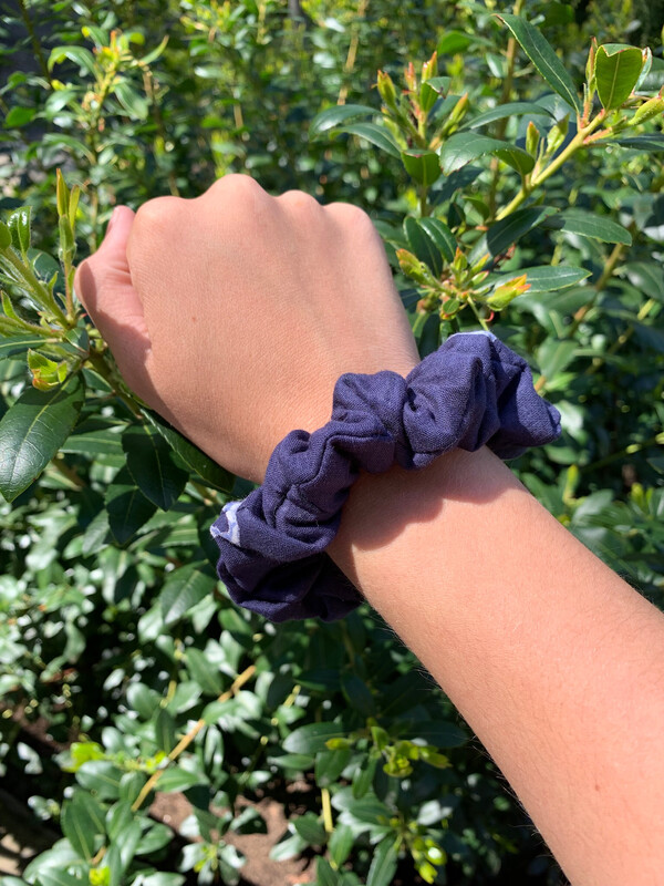 Navy Scrunchie