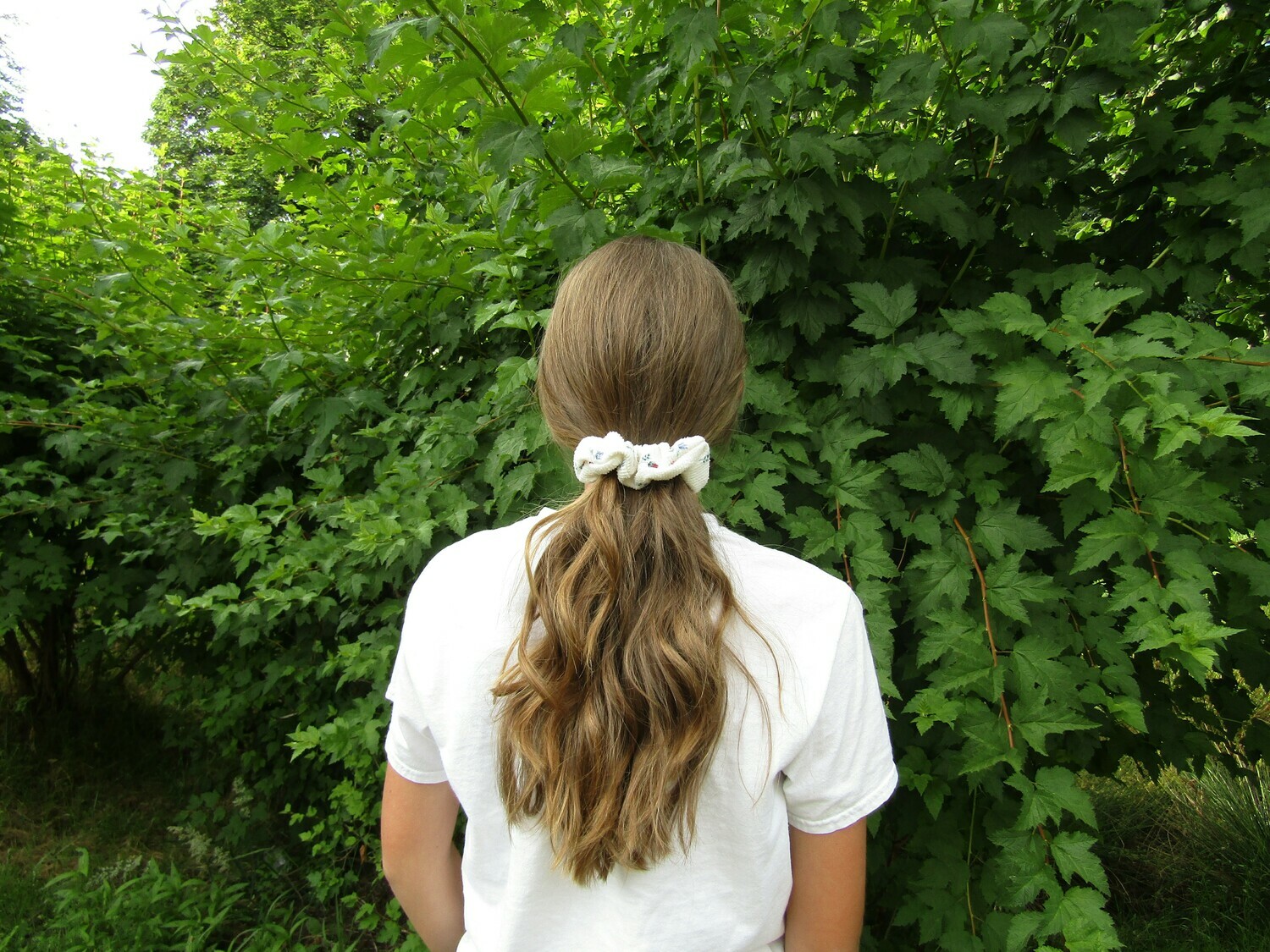 Small Flowered scrunchie