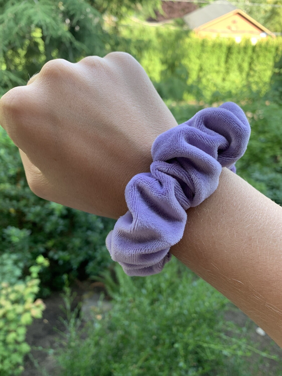 Purple Velvet Scrunchie