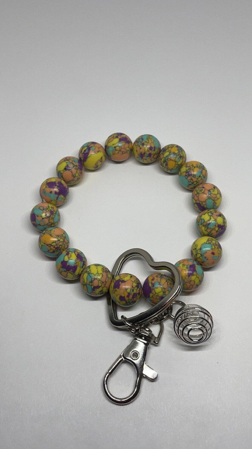Multi-Colored Aromatherapy Wristlet Keychain