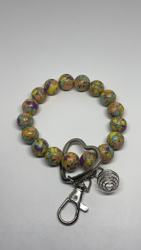 Multi-Colored Aromatherapy Wristlet Keychain