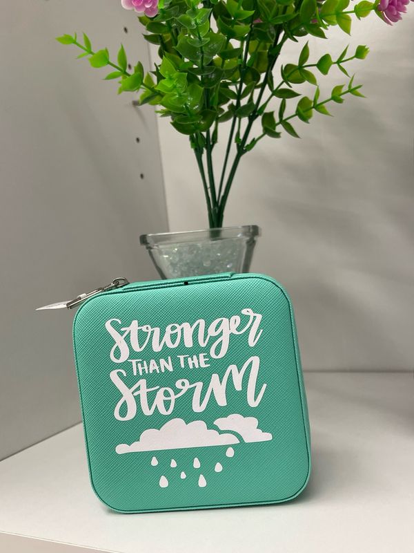 Stronger Than The Storm Travel Jewelry Box