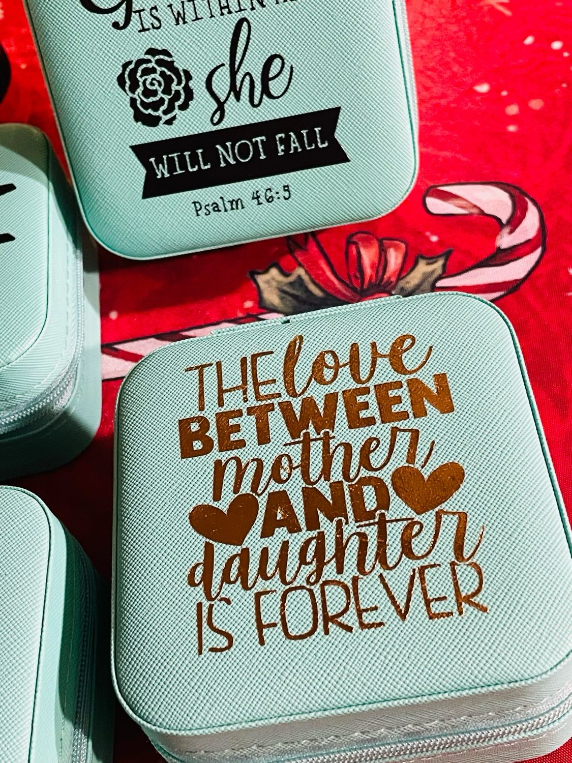 The Love Between A Mother And Daughter Is Forever Travel Jewelry Box