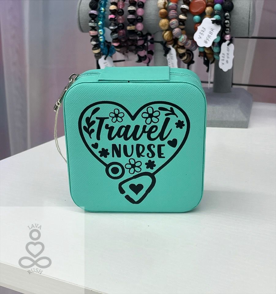 Nurse Travel Jewelry Box (Blue)